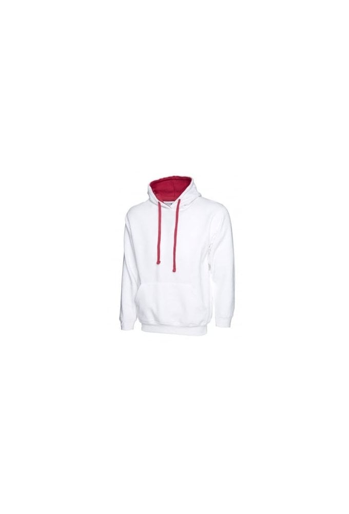 UC507 Uneek Contrast Hooded SweatShirt (Xsmall to 4Xlarge) 12 Colours