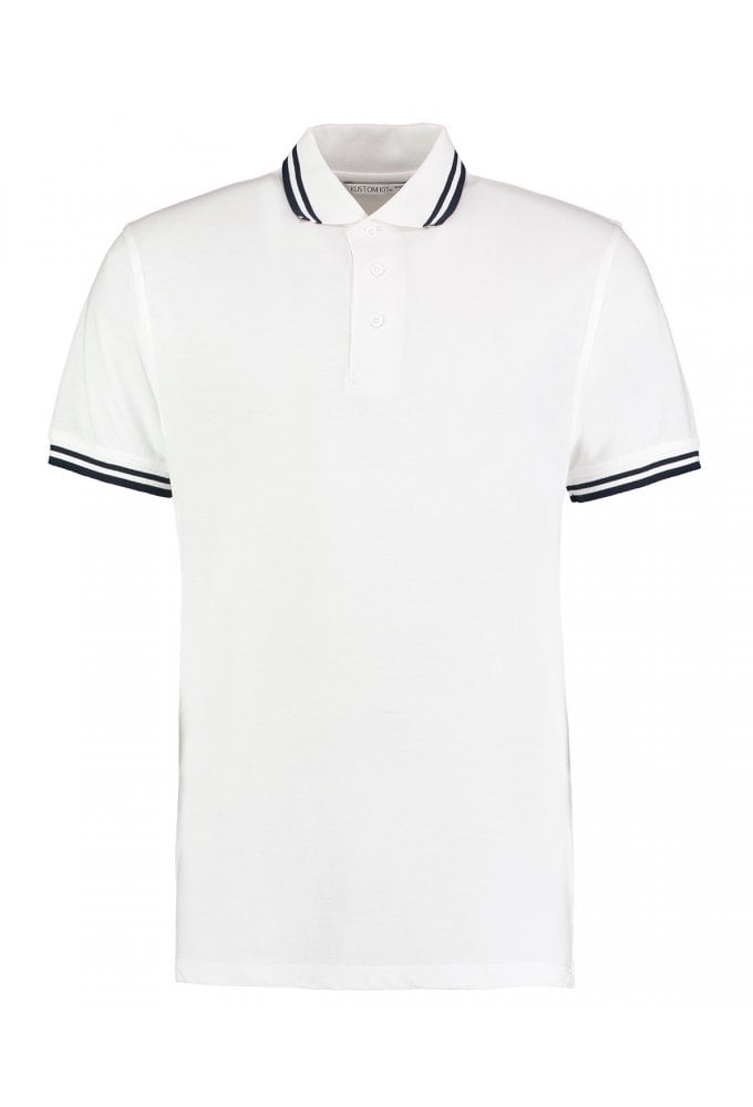 KK409 Kustom Kit Tipped collar polo (Small to 3XLarge) 11 COLOURS
