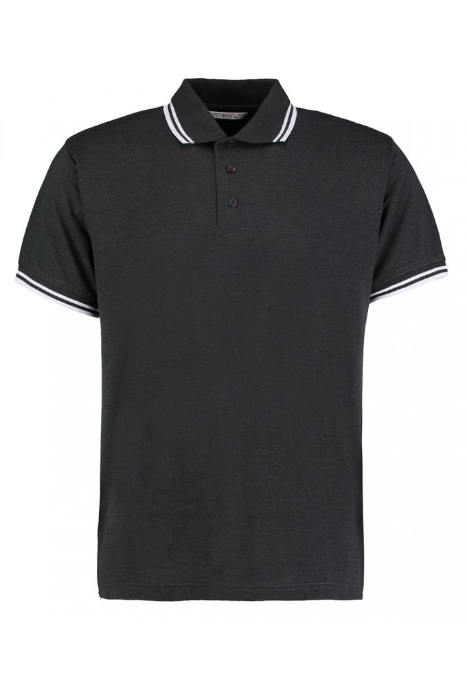 KK409 Kustom Kit Tipped collar polo (Small to 3XLarge) 11 COLOURS