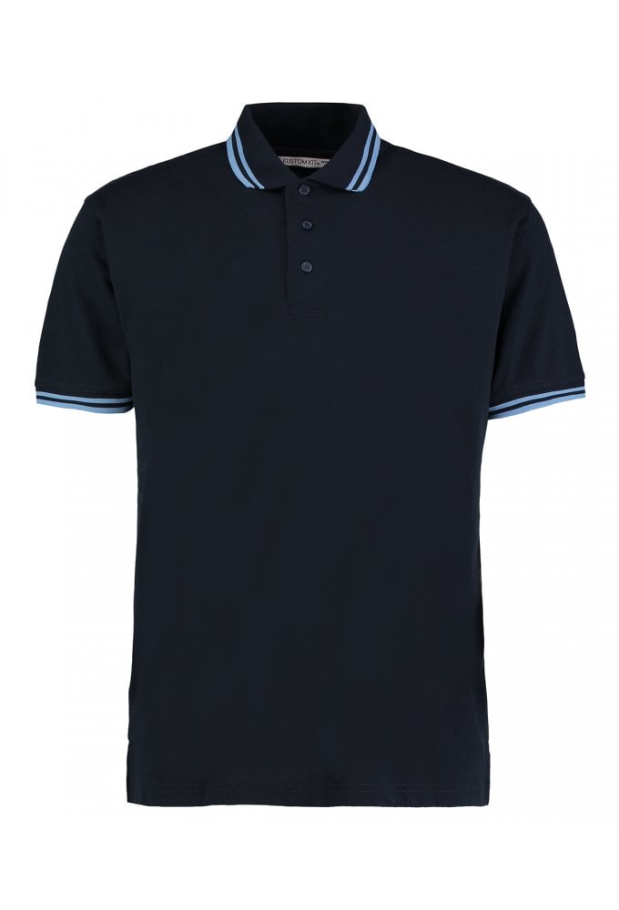 KK409 Kustom Kit Tipped collar polo (Small to 3XLarge) 11 COLOURS