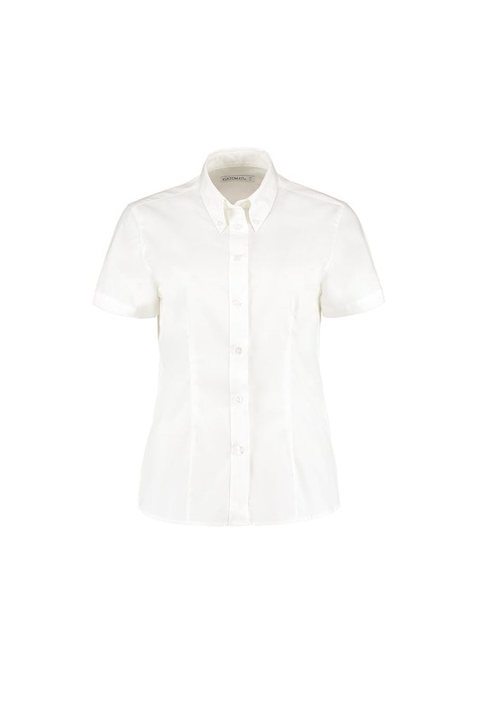 KK701 Womens Corporate Oxford Short Sleeved Blouse (Size 8 To Size 26)  7 COLOURS