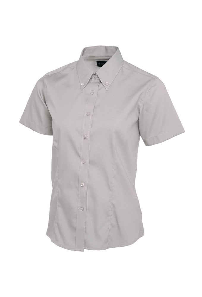 UC704 Ladies Pinpoint Short Sleeved Oxford Shirt (Size 8 to Size 24)  7 COLOURS