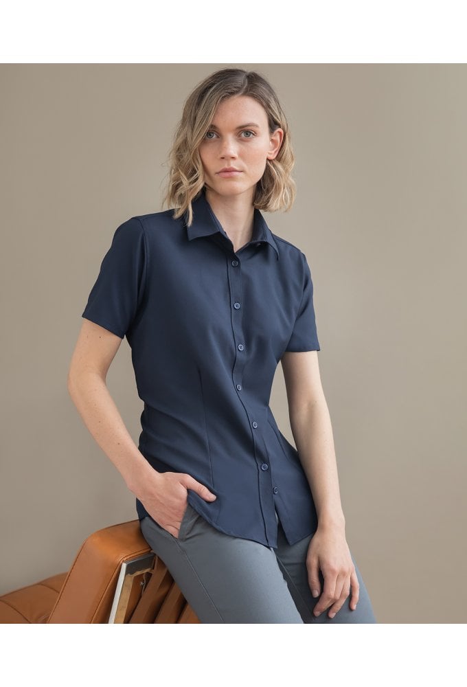 HB596 Womens Wicked Anti-Bacterial Short Sleeved Shirt  (XS To 4XL)  4 COLOURS