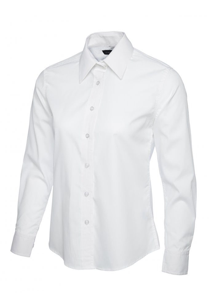 UC711 Ladies Poplin Full Sleeve Shirt (XS To 5XL)  9 COLOURS