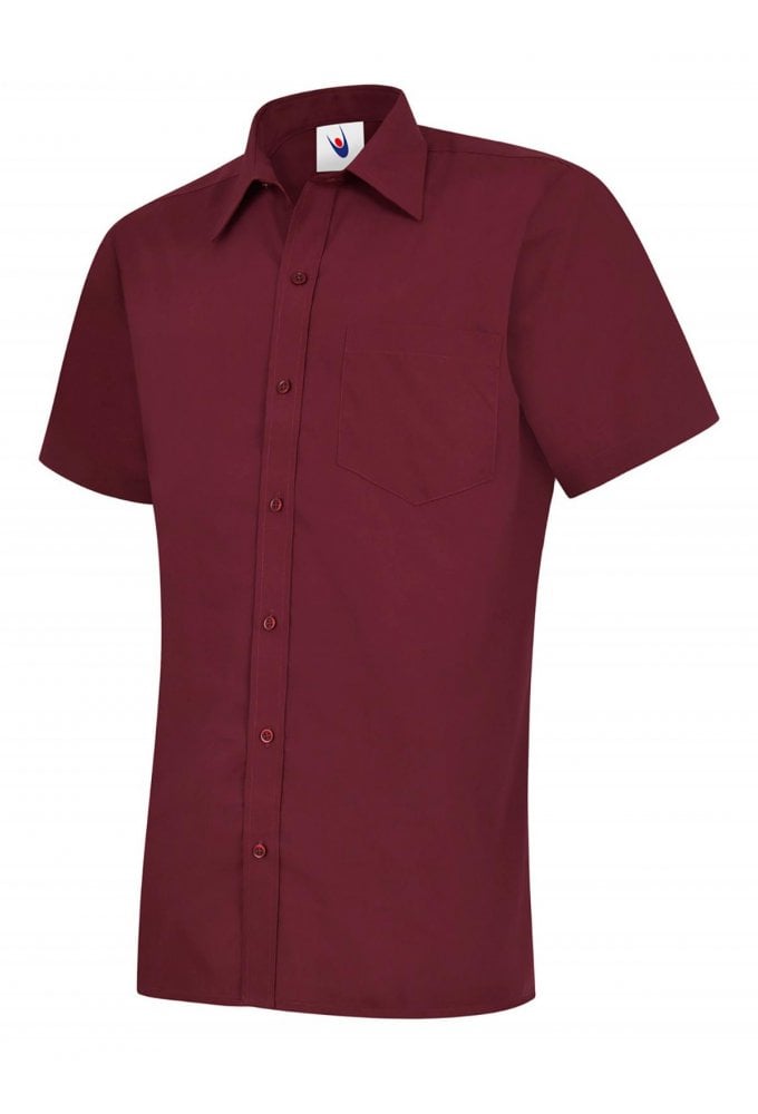 UC710 Mens Poplin Half Sleeve Shirt  (Collar Size 14.5 To 19.5)  10 COLOURS