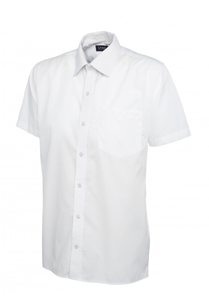 UC710 Mens Poplin Half Sleeve Shirt  (Collar Size 14.5 To 19.5)  10 COLOURS