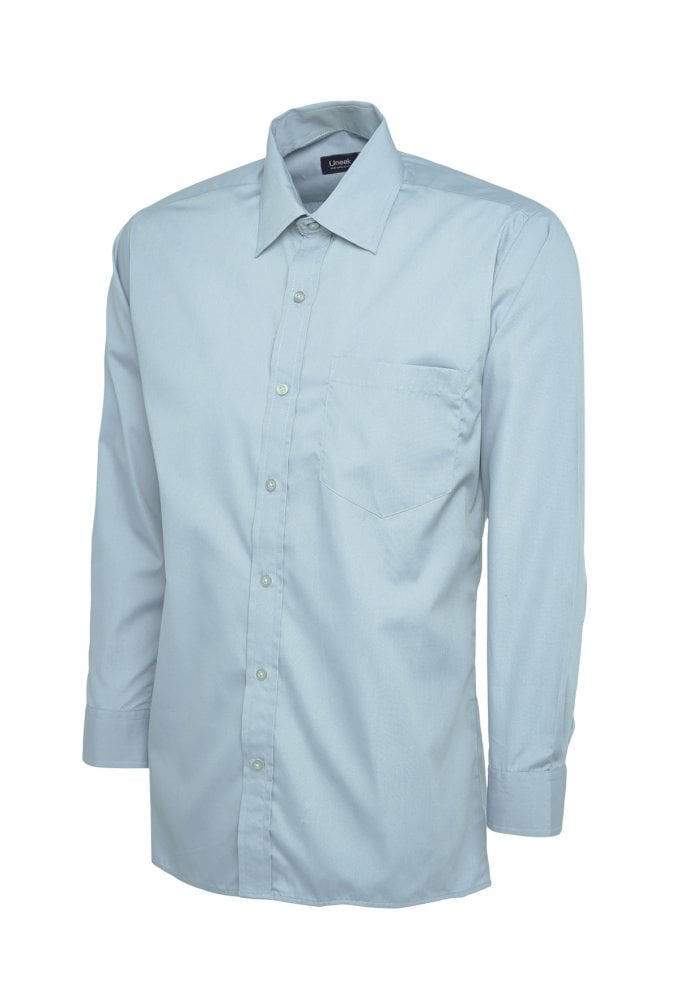 UC709 Mens Poplin Full Sleeve Shirt (Collar Size 14.5 To 19.5) 10 COLOURS