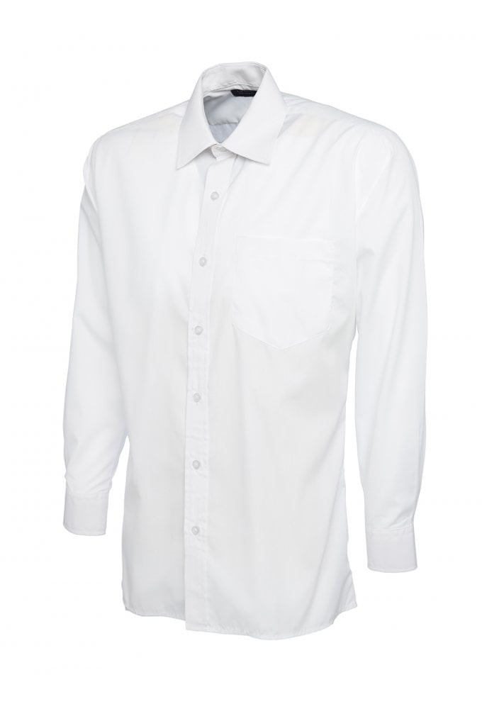 UC709 Mens Poplin Full Sleeve Shirt (Collar Size 14.5 To 19.5) 10 COLOURS