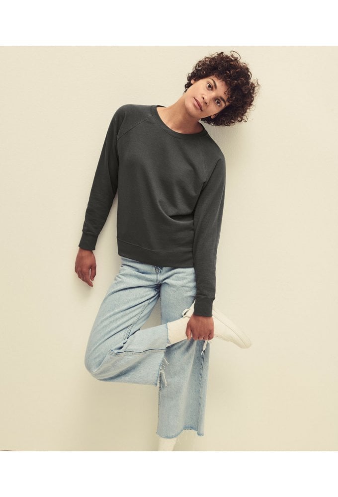 SS960 Lady-Fit Lightweight Raglan SweatShirt (XSmall To 2XL) 12 Colours