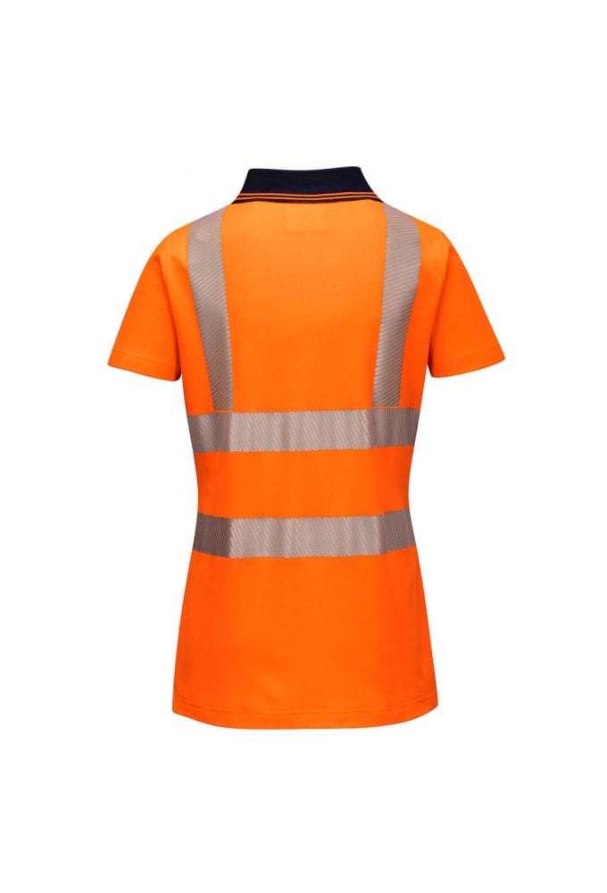 LW72 Portwest Ladies Fit Hi Vis Polo (Sise 8 ot size 18) 2 COLOURS