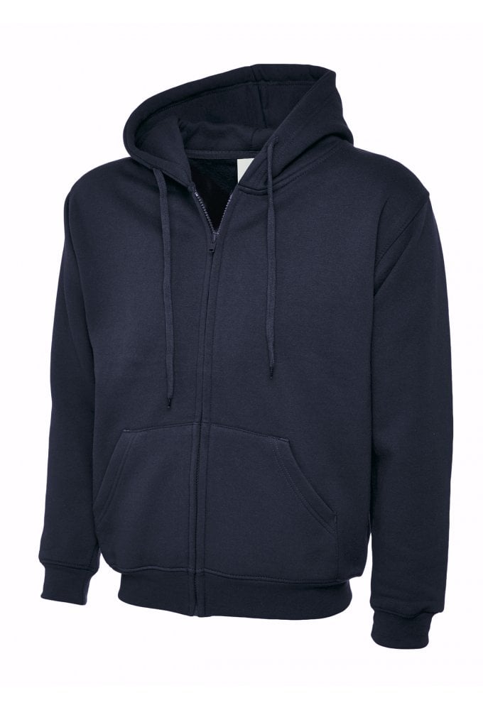 Uneek UC504 Classic Full Zip Hooded SweatShirt 50/50 pollycotton (Xsmall to 3Xlarge) 12 COLOURS