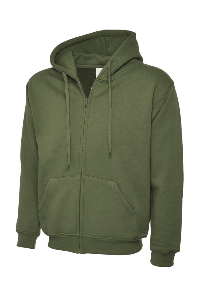 Uneek UC504 Classic Full Zip Hooded SweatShirt 50/50 pollycotton (Xsmall to 3Xlarge) 12 COLOURS