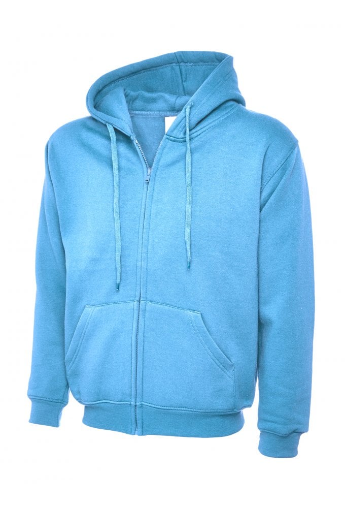 Uneek UC504 Classic Full Zip Hooded SweatShirt 50/50 pollycotton (Xsmall to 3Xlarge) 12 COLOURS