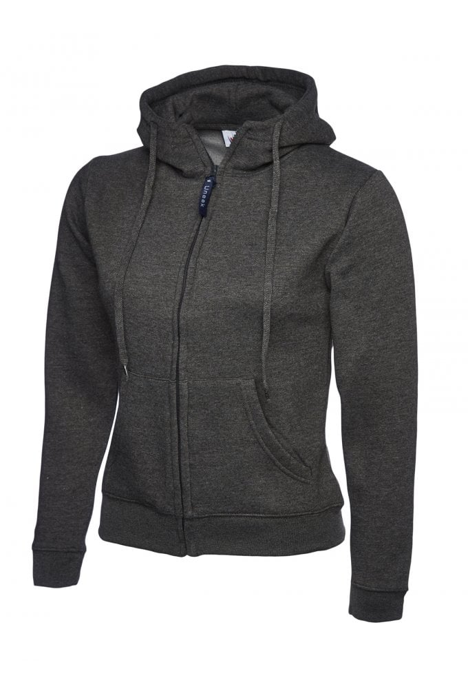 UC505 Ladies Classic Full Zip Hooded SweatShirt (XSmall to 3Xlarge) 11 COLOURS