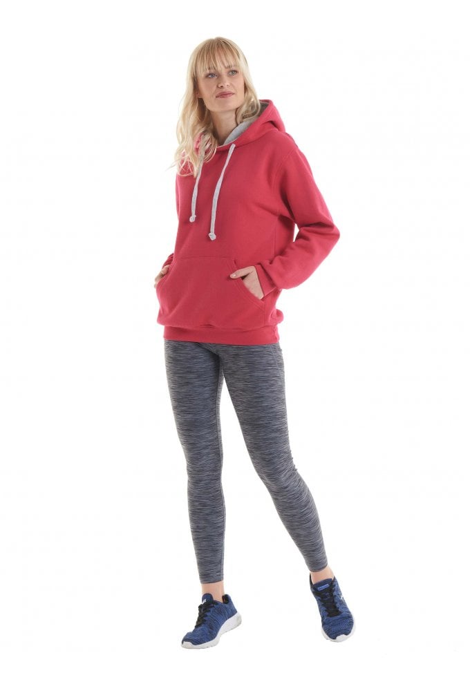 UC507 Uneek Contrast Hooded SweatShirt (Xsmall to 4Xlarge) 12 Colours