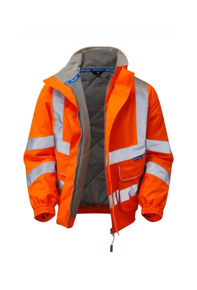 PR496-ORG Pulsar PR496 PULSAR® Padded Bomber Jacket ORANGE S-6XL RIS-3279