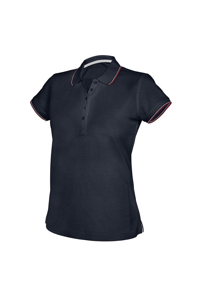 KB251 Womens Contrast Short Sleeved Polo (XSmall to XL) 3 COLOURS