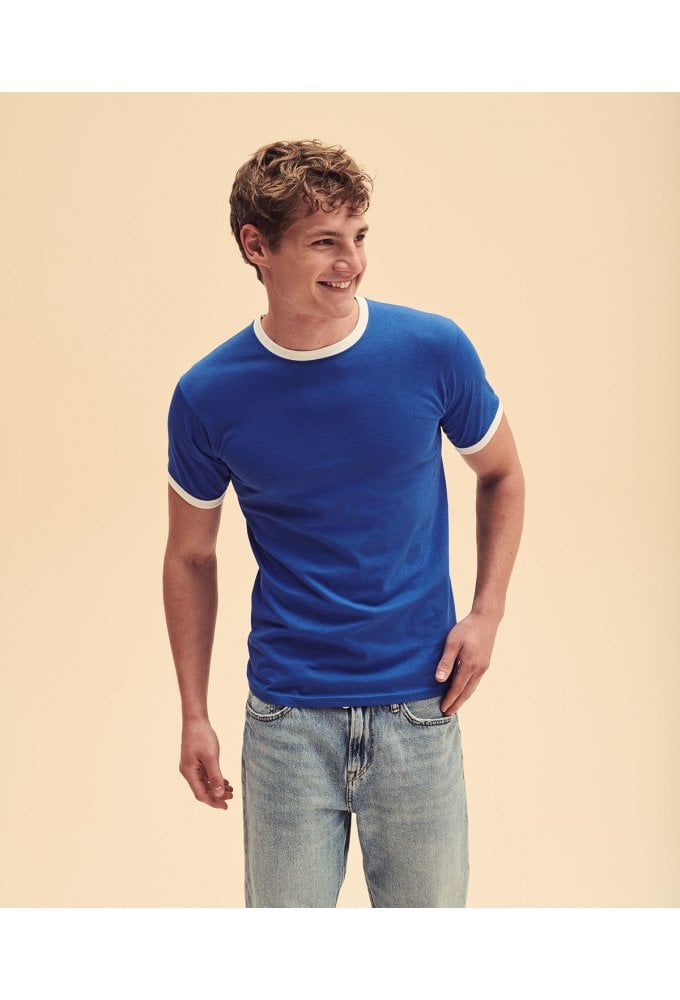 SS168 Ringer T-Shirt (Small To 2XL) 7 COLOURS