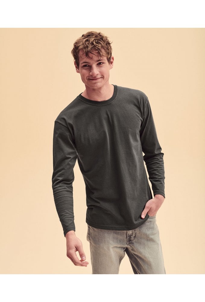 SS032 Valueweight Long Sleeve T-Shirt (Small To 2XL) 8 COLOURS