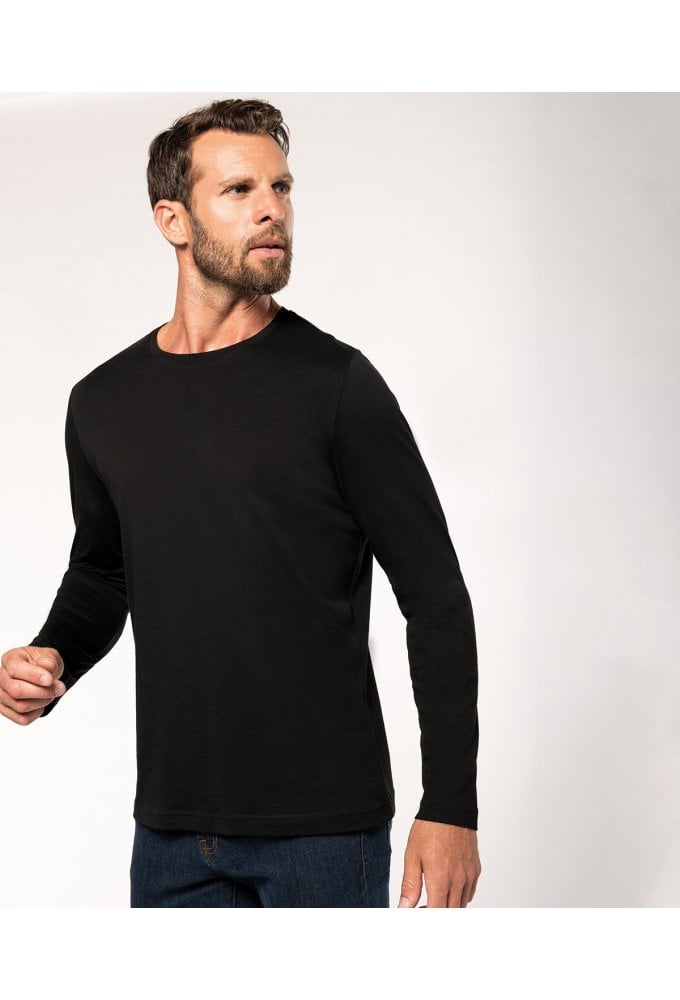 KB359 Long Sleeved Crew Neck T-Shirt (Small To 4XL) 4 COLOURS
