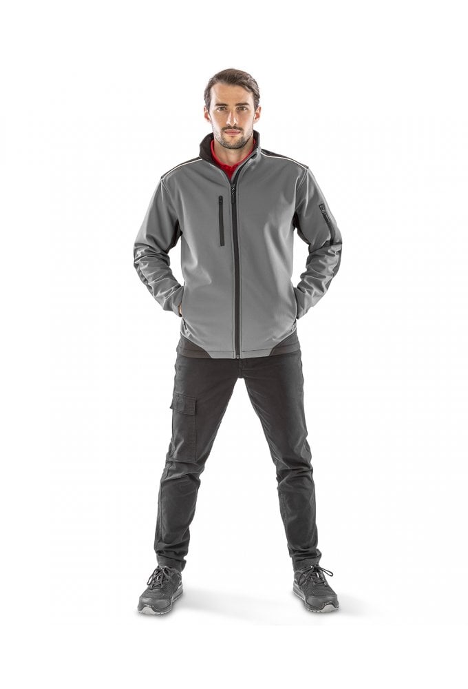 R124A RipStop Softshell Workwear Jacket (Small to 3XLarge) 4 COLOURS