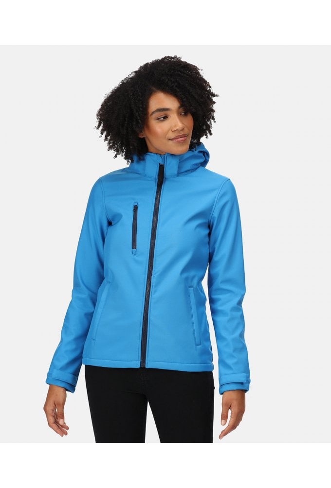 RG153 Regatta Women's venturer 3-layer hooded softshell jacket Sizes 8-20 (6 COLOURS)