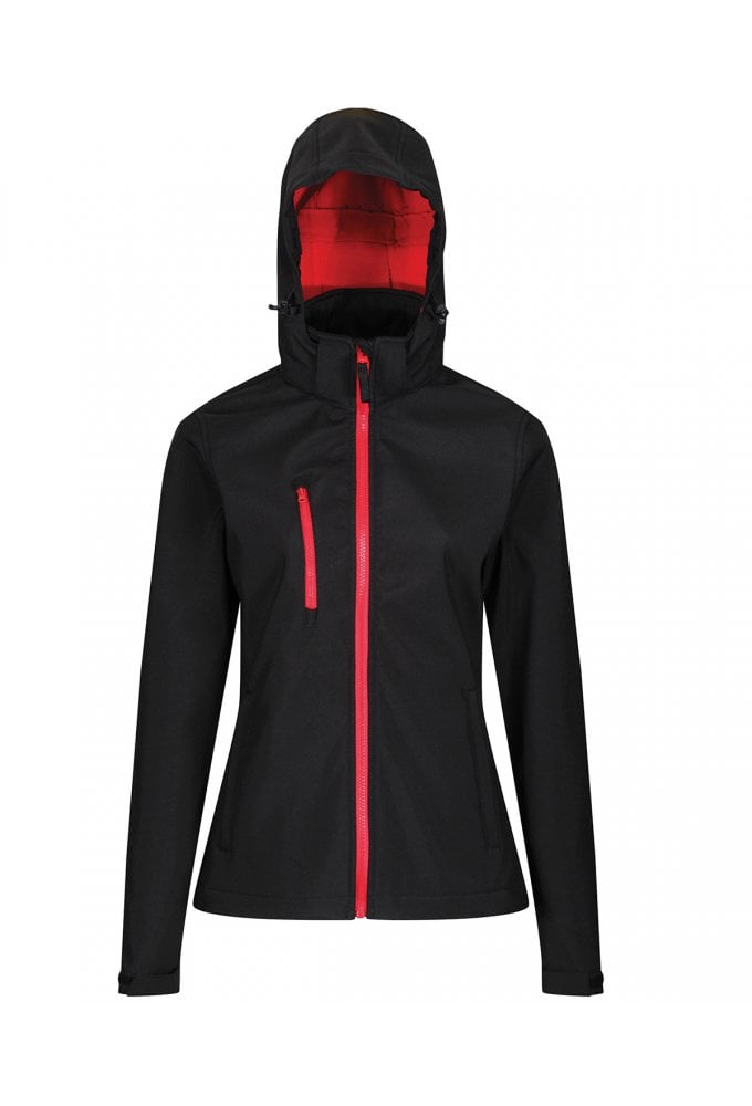 RG153 Regatta Women's venturer 3-layer hooded softshell jacket Sizes 8-20 (6 COLOURS)