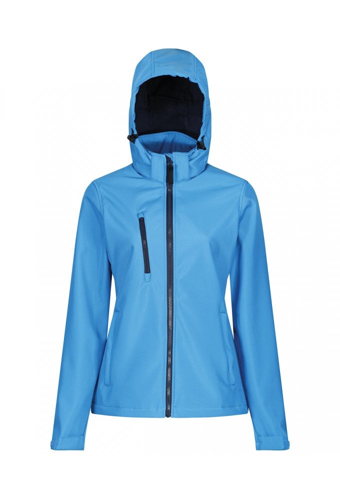 RG153 Regatta Women's venturer 3-layer hooded softshell jacket Sizes 8-20 (6 COLOURS)