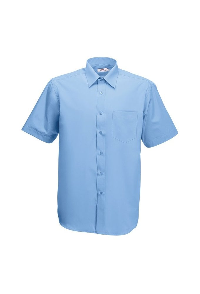 SS116 Poplin Short Sleeved Shirt  ( S To 3XL)  4 COLOURS