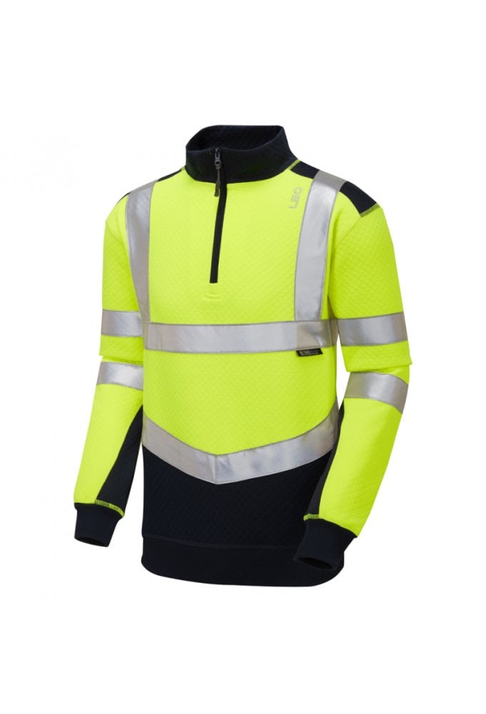 SS08 Tapely Eco Viz Two Tone 1/4 Zip Sweatshirt (Small to 5XLarge)