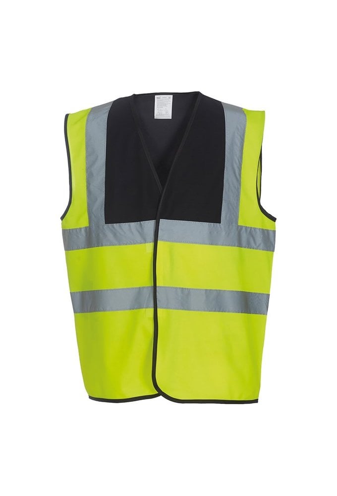 YK001 Hi Vis Two Tone Vests (Small  To 3XL) 7 COLOURS