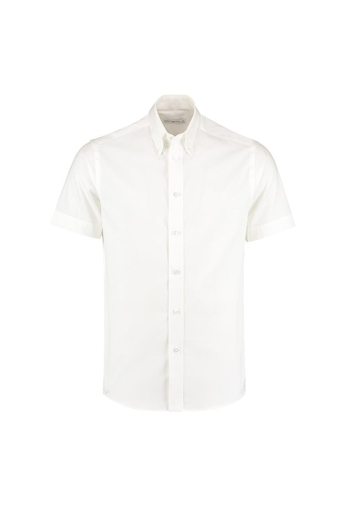KK187  Premium Short Sleeved Oxford Shirt TaIlored Fit (Collar size 14.5 To 19.5)  3 COLOURS