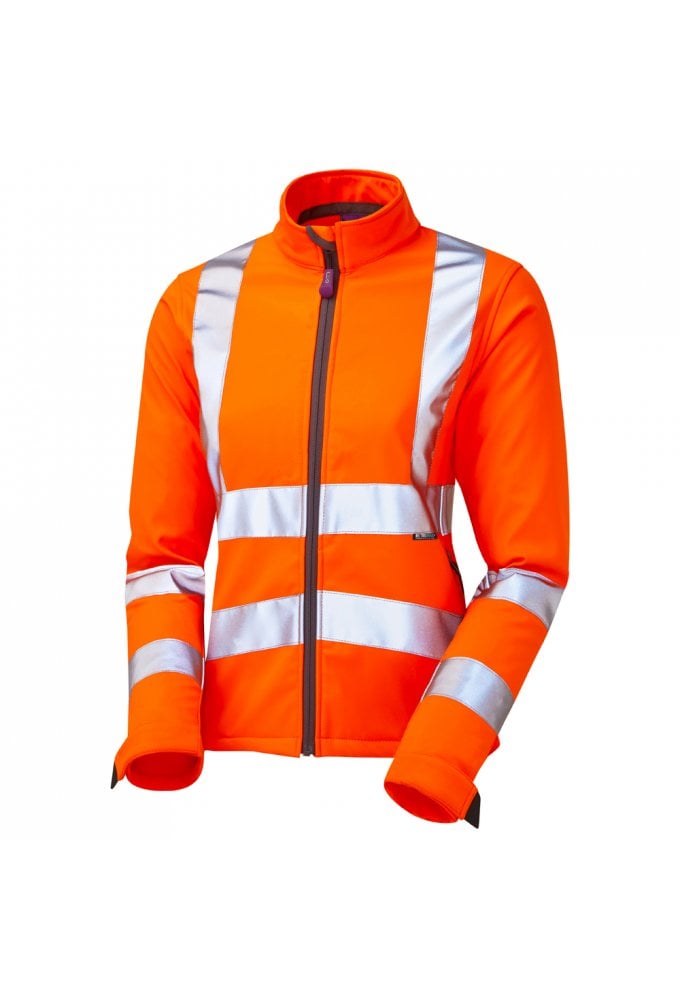 SJL01 Honeywell ISO 20471 Class 2 Women's Softshell Jacket Orange (SIZE 8 to 26)