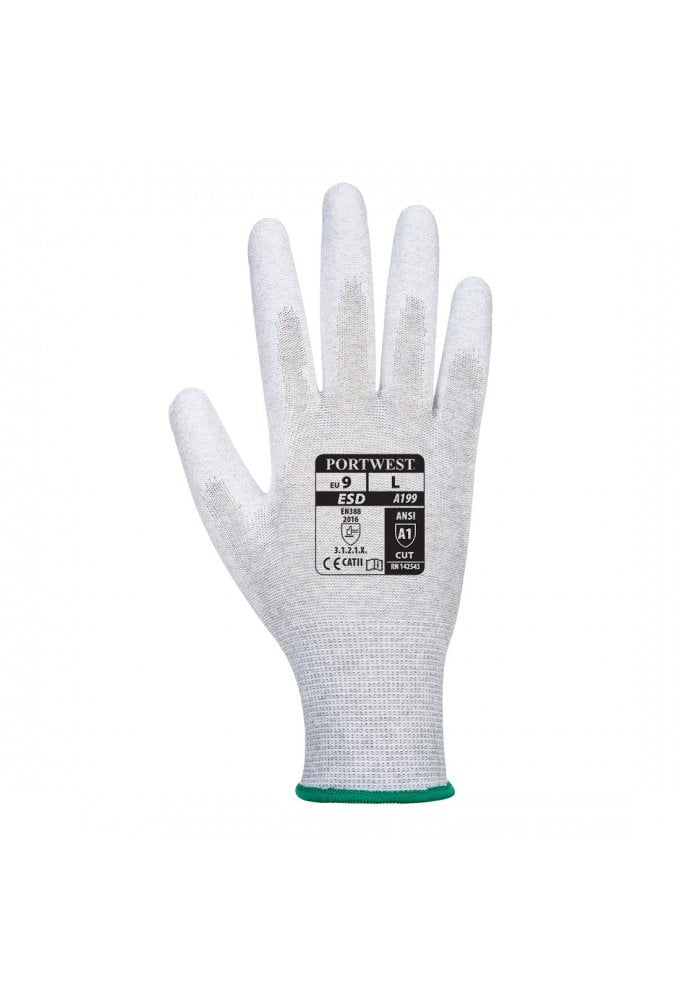 A199 - Antistatic PU Palm Glove (Size 5 to 11)
