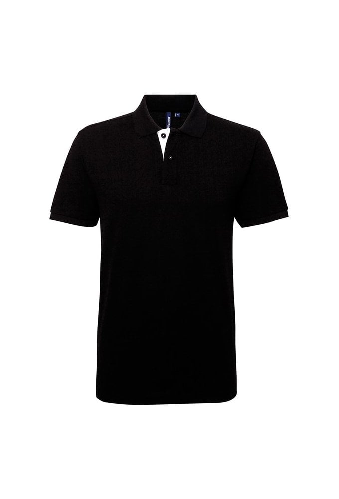 AQ012 Classic Fit Contrast polo (Small to 3XLarge) 10 colours