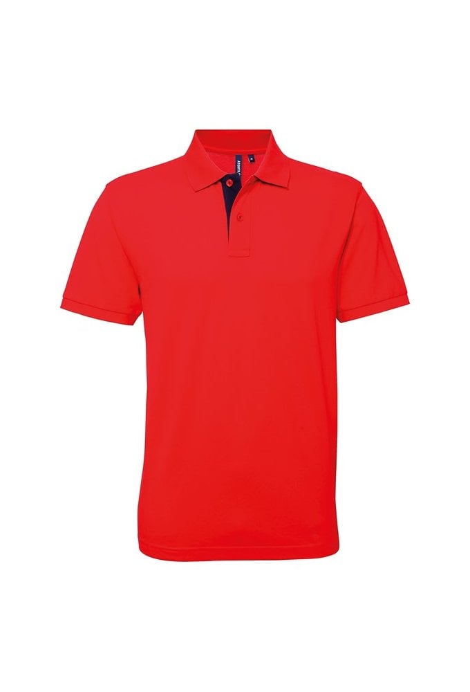 AQ012 Classic Fit Contrast polo (Small to 3XLarge) 10 colours