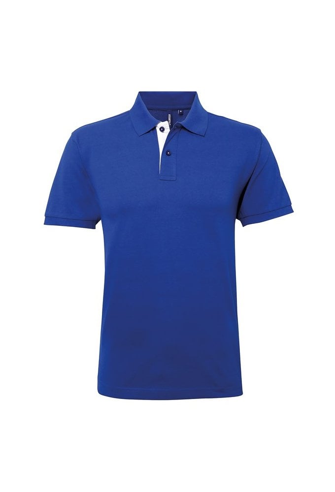 AQ012 Classic Fit Contrast polo (Small to 3XLarge) 10 colours