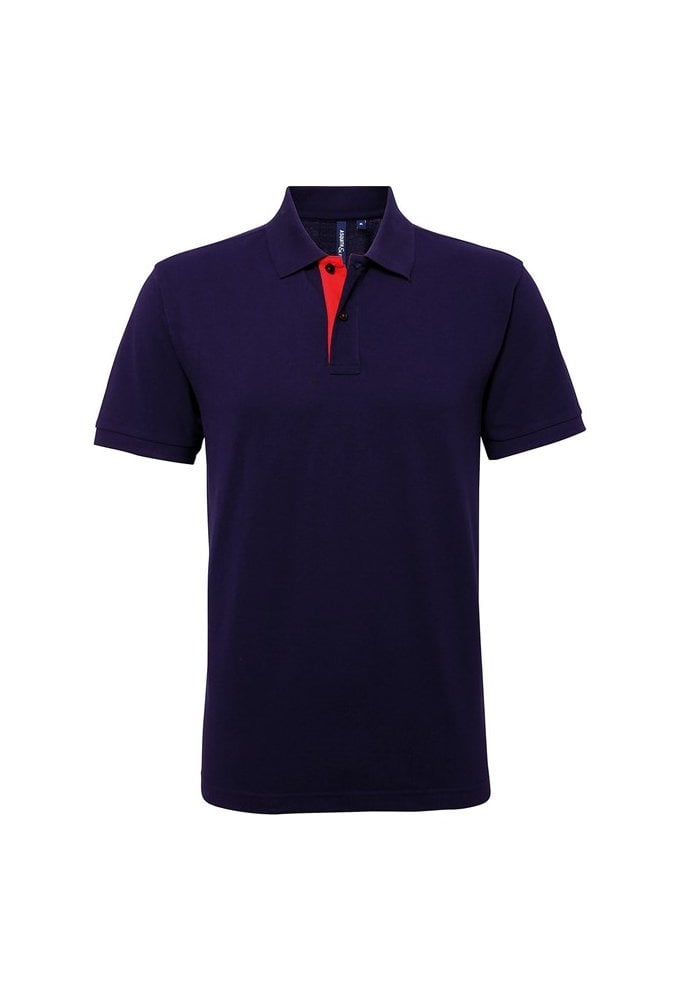 AQ012 Classic Fit Contrast polo (Small to 3XLarge) 10 colours
