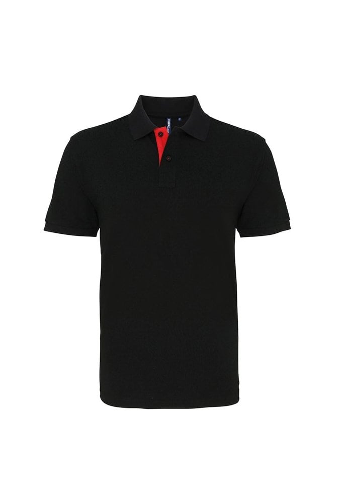 AQ012 Classic Fit Contrast polo (Small to 3XLarge) 10 colours