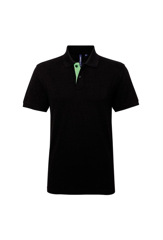 AQ012 Classic Fit Contrast polo (Small to 3XLarge) 10 colours