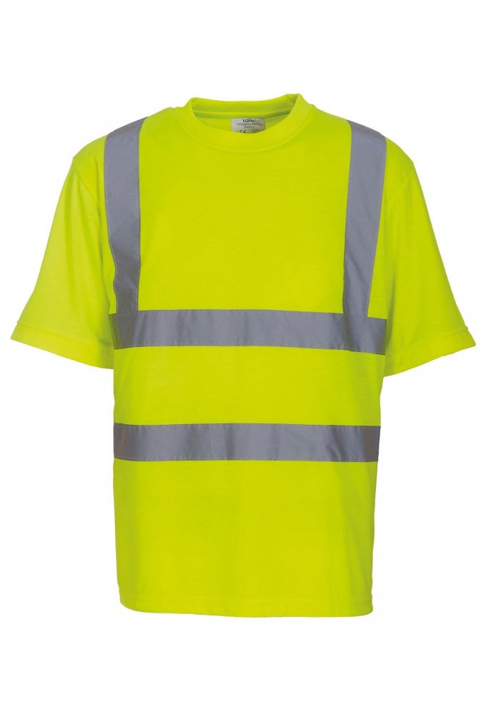 YK025 Hi-Vis Short Sleeved T-Shirt (Small To 6XL) 4 COLOURS RIS 3279 TOM In Orange