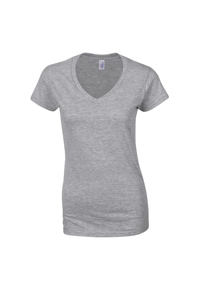 GD078 Softstyleâ„¢ Women's V Neck t-shirt ( Smal to 2XLarge) 8 COLOURS