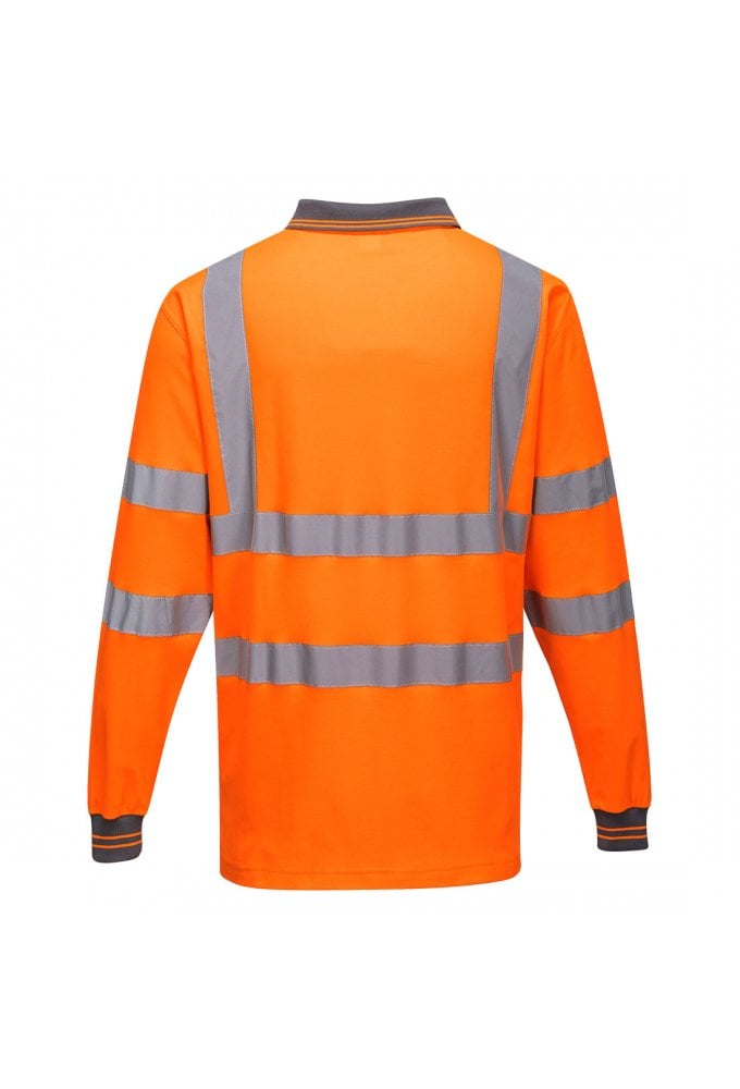 S271 - Hi-Vis Cotton Comfort Polo Shirt L/S (Small to 3XLarge) 2 COLOURS