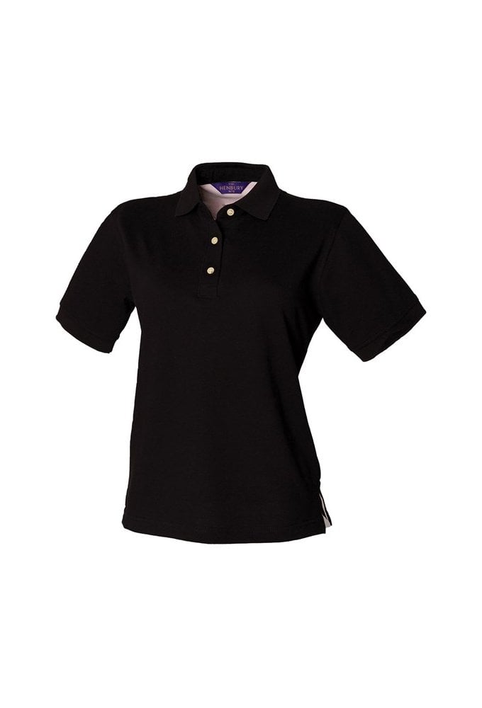 HB121 Henbury Women's classic cotton piquÃ© polo shirt (Size 10 to 18) 3 COLOURS