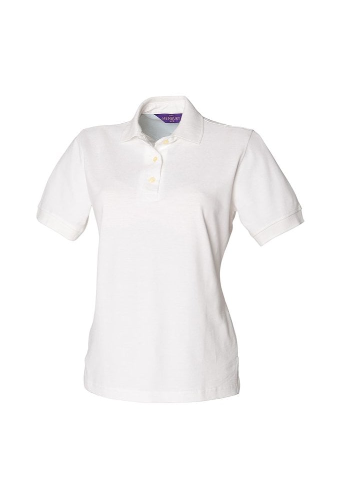 HB121 Henbury Women's classic cotton piquÃ© polo shirt (Size 10 to 18) 3 COLOURS