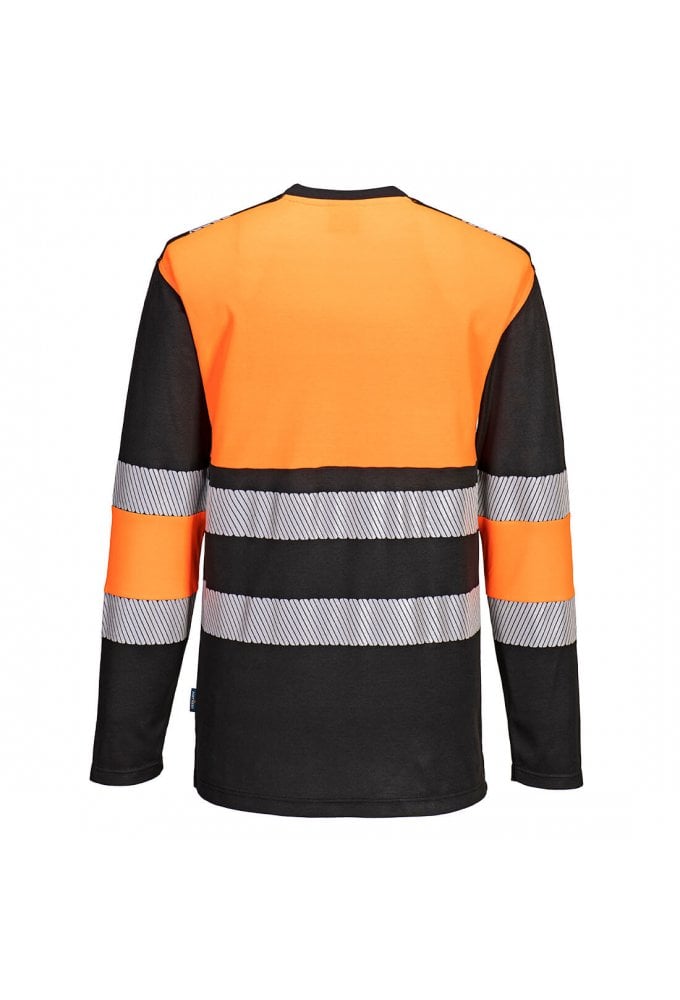 Portwest PW312 - PW3 Hi-Vis Cotton Comfort Class 1 T-Shirt Long/Sleeve  2 COLOURS