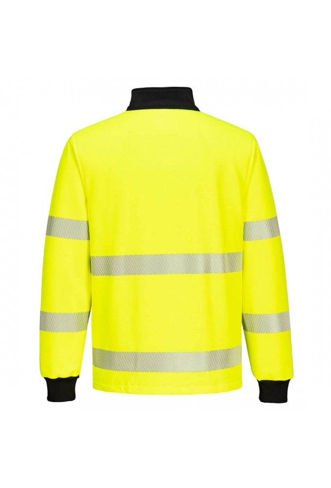 Portwest PW326 - PW3 Hi-Vis 1/4 Zip Sweatshirt Size Small to 5XL (2 COLOURS) RIS 3279 TOM in Orange