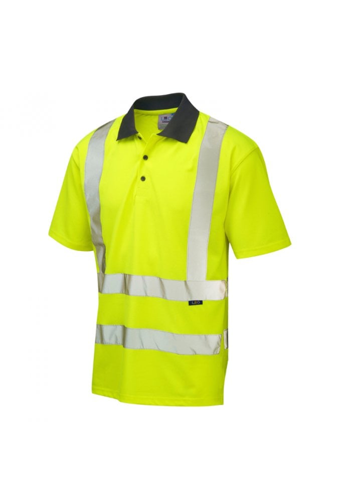 P02-Y Rockham ISO 20471 Class 2 Coolviz EcoViz®RP Polo Shirt Yellow (Small to 6XL)