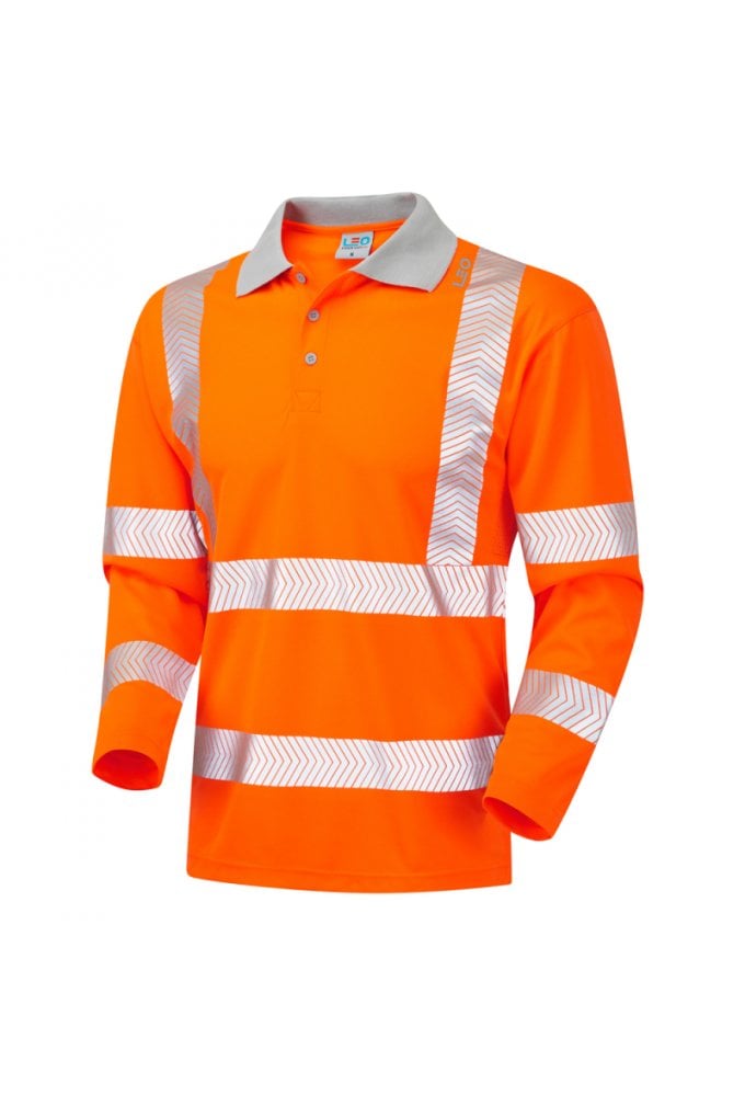 P08-O Barricane ISO 20471 Class 3 Coolviz Plus Sleeved Polo Shirt Orange (Small To 6XL)