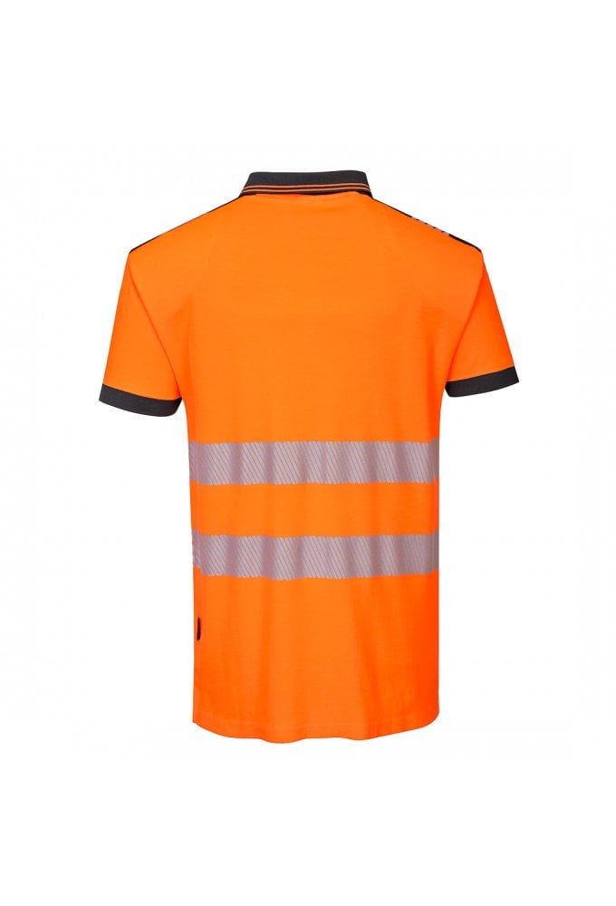 T180 - Portwest Breathable PW3 Hi-Vis Polo Shirt S/S 55% COTTON (Xsmall to 4Xlarge) 4 COLOURS